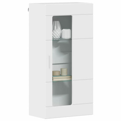 Armadio in Legno Bianco Lucido 50 x 29 x 100 cm