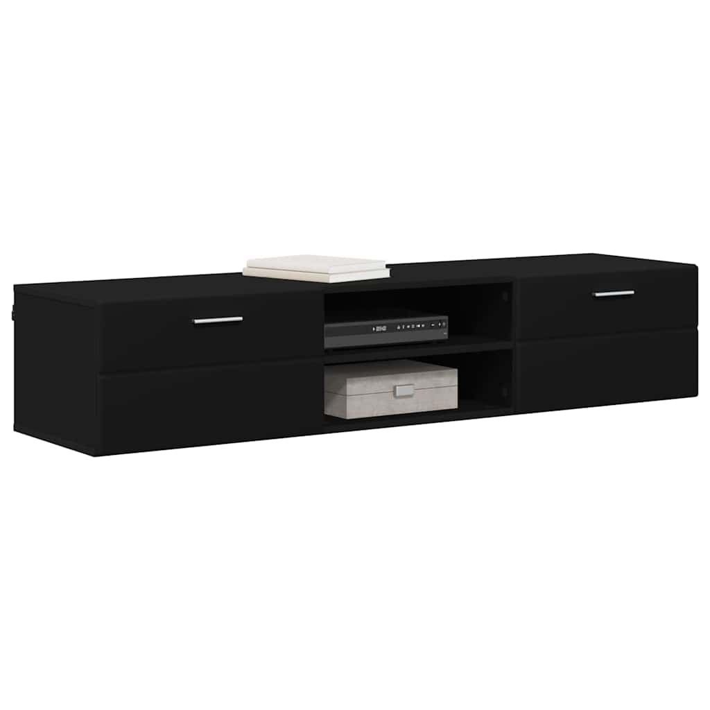 Armadio in Legno Nero 150 x 39 x 30 cm Legno multistrato