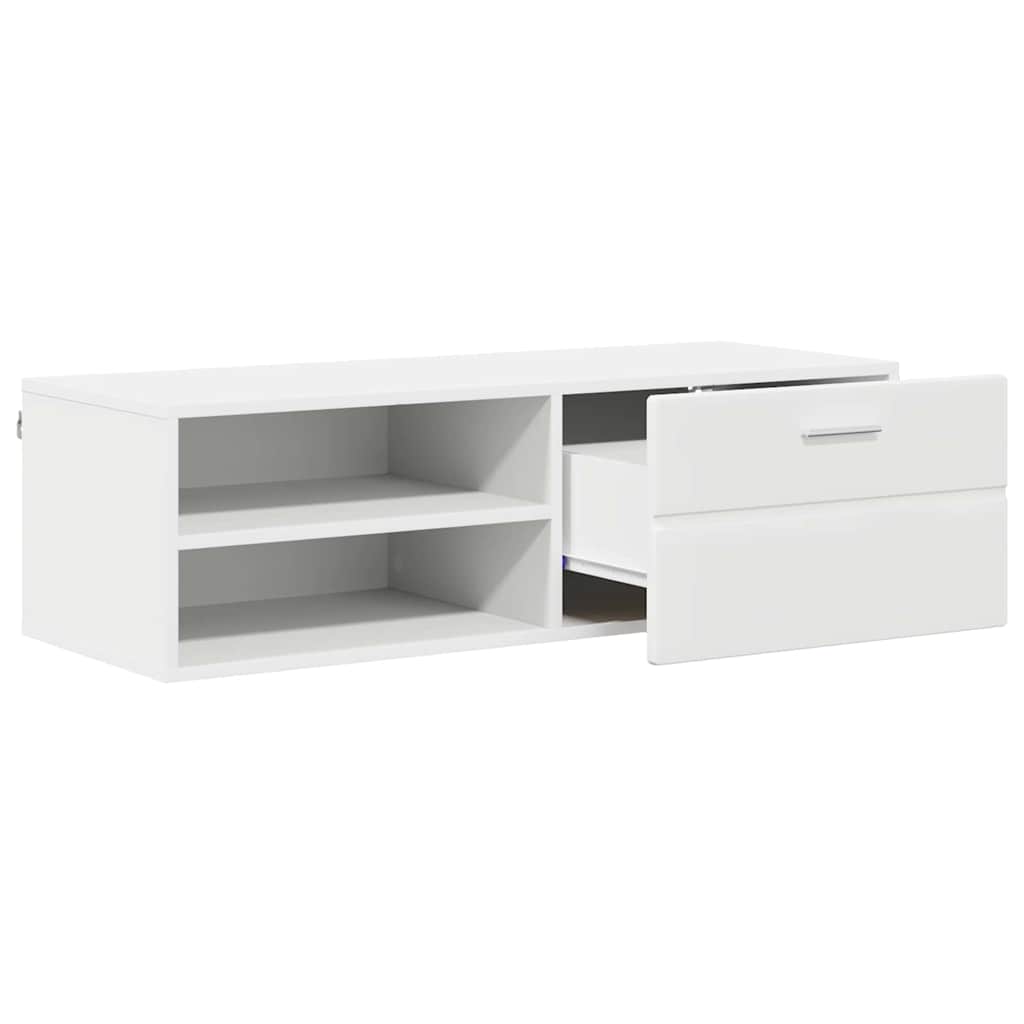 Armadio in Legno Bianco 100,5 x 39 x 30 cm Legno multistrato