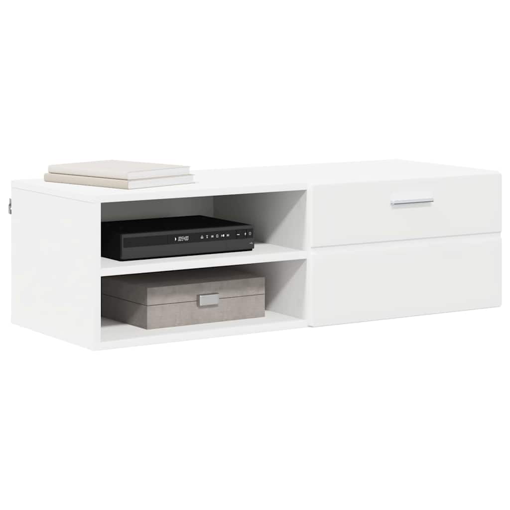 Armadio in Legno Bianco 100,5 x 39 x 30 cm Legno multistrato