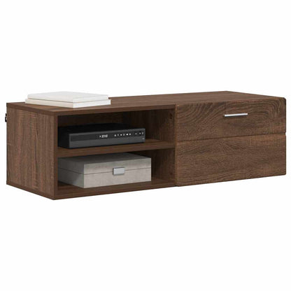 Armadio in Legno con cassetto Rovere Marrone 100,5 x 39 x 30 cm