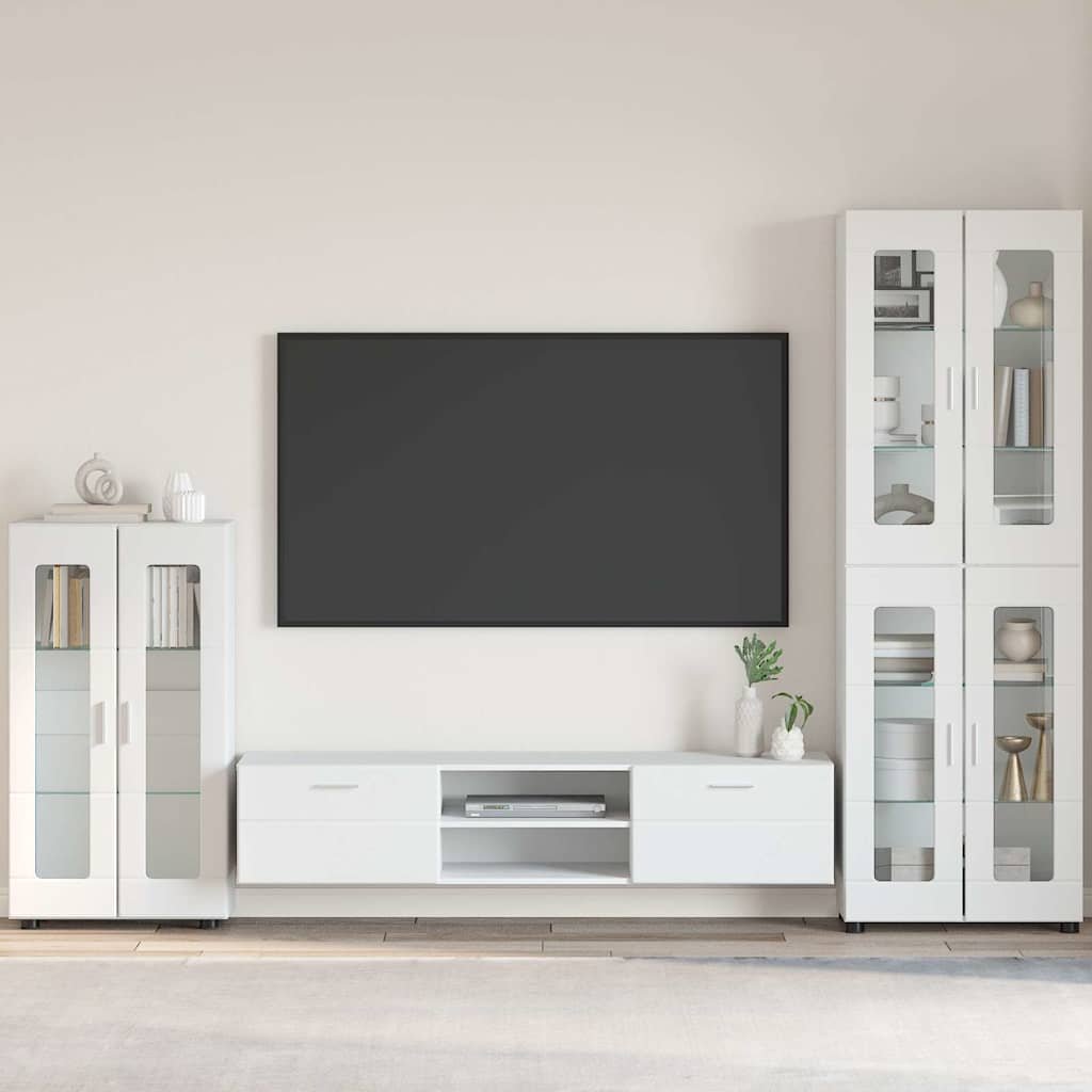 Credenza FLORIN Bianco 55,5 x 29 x 103 cm Legno multistrato