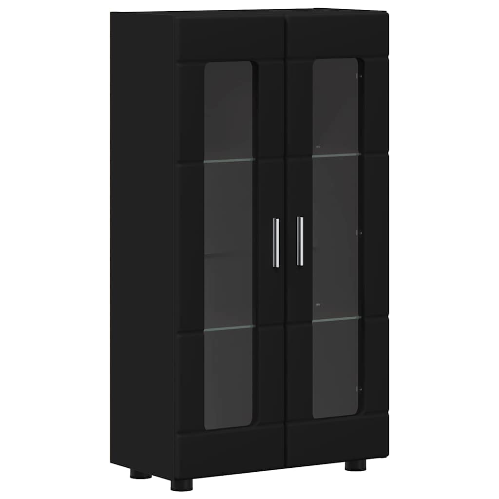 Credenza FLORIN Nero 55,5 x 29 x 103 cm Legno multistrato