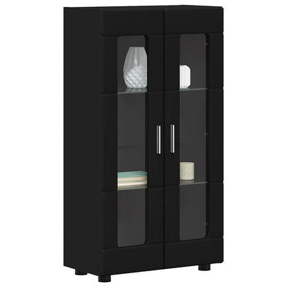 Credenza FLORIN Nero 55,5 x 29 x 103 cm Legno multistrato