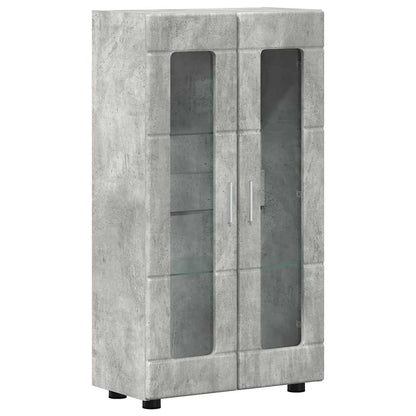 Credenza con porta FLORIN Grigio cemento 55,5 x 29 x 103 cm