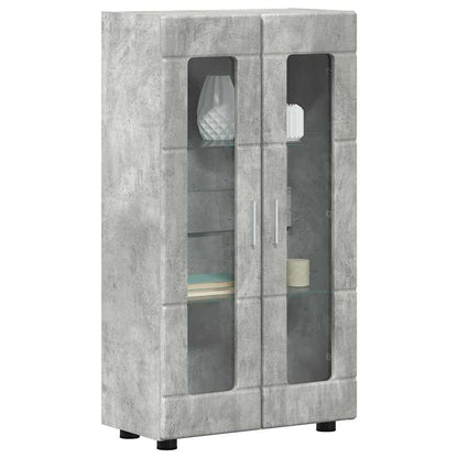Credenza con porta FLORIN Grigio cemento 55,5 x 29 x 103 cm