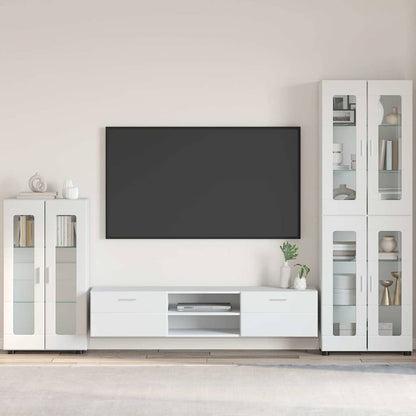 Credenza con porta FLORIN Bianco Lucido 55,5 x 29 x 103 cm