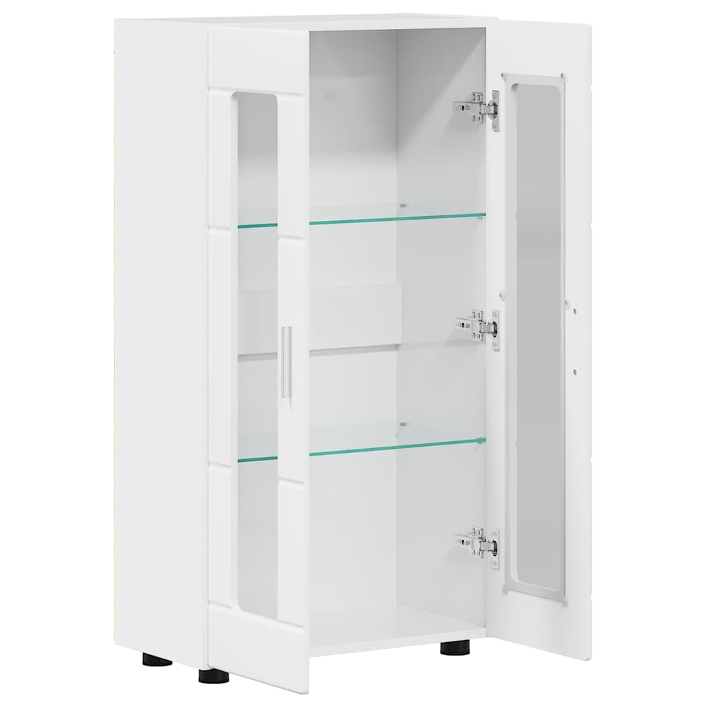 Credenza con porta FLORIN Bianco Lucido 55,5 x 29 x 103 cm