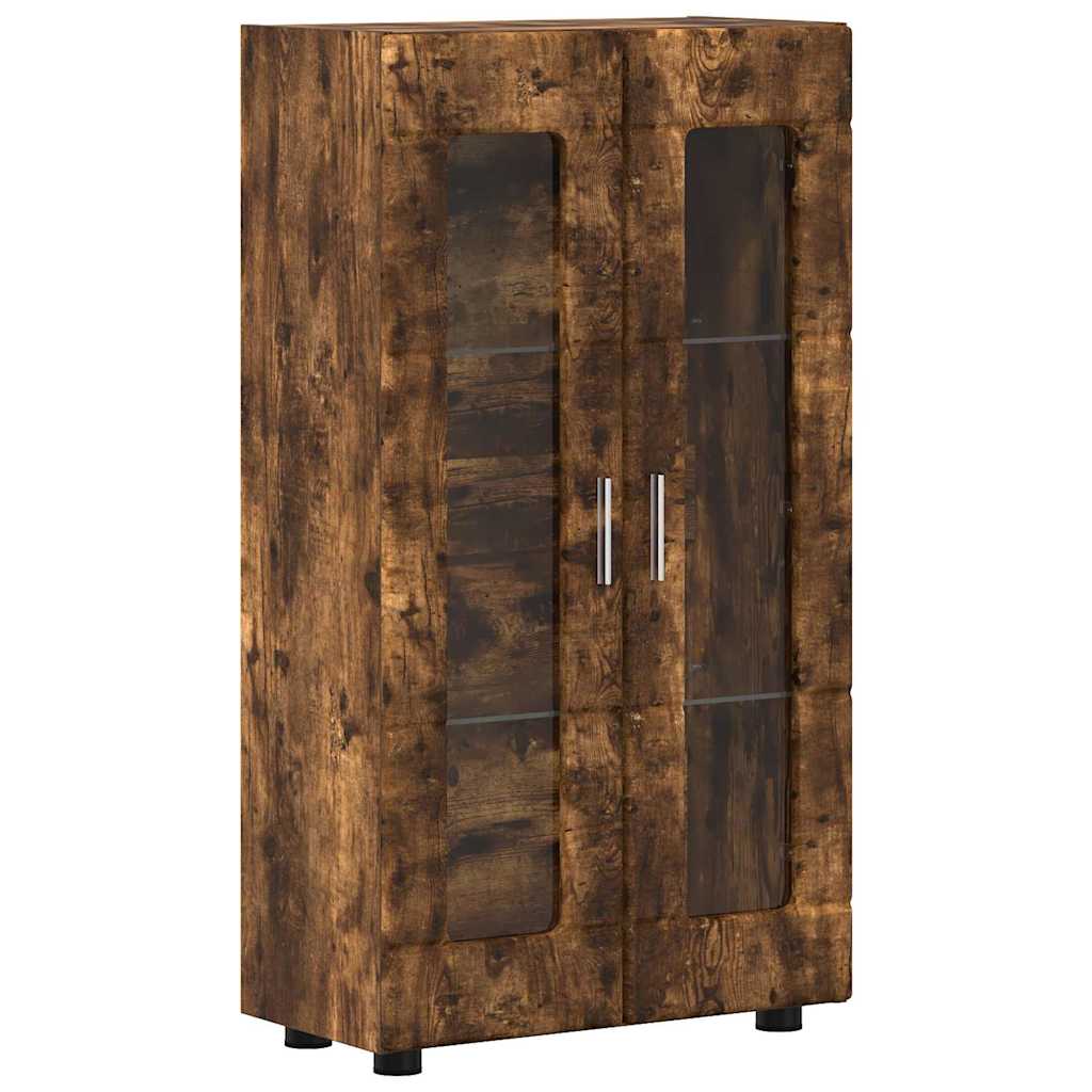 Credenza con lo scaffale FLORIN Rovere fumÃ© 55,5 x 29 x 103 cm