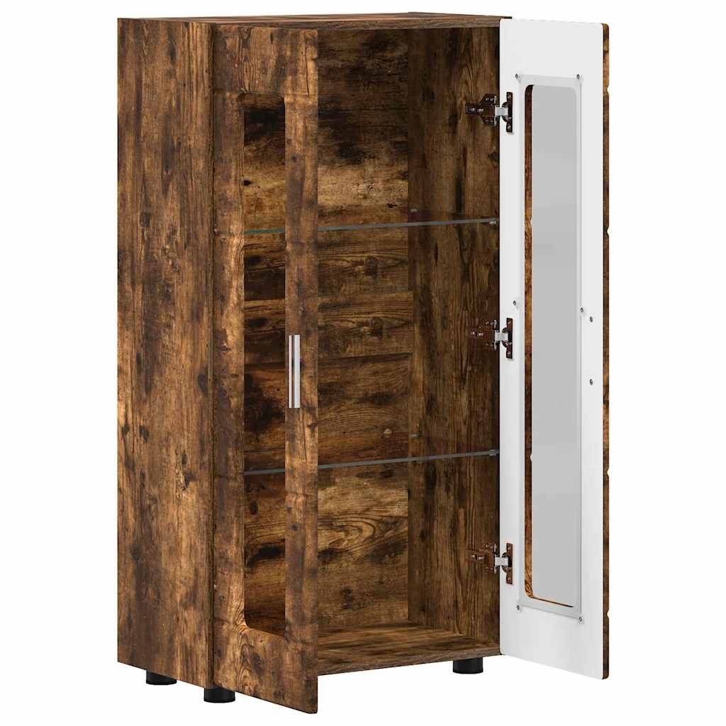 Credenza con lo scaffale FLORIN Rovere fumÃ© 55,5 x 29 x 103 cm