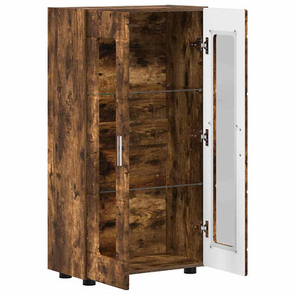 Credenza con lo scaffale FLORIN Rovere fumÃ© 55,5 x 29 x 103 cm