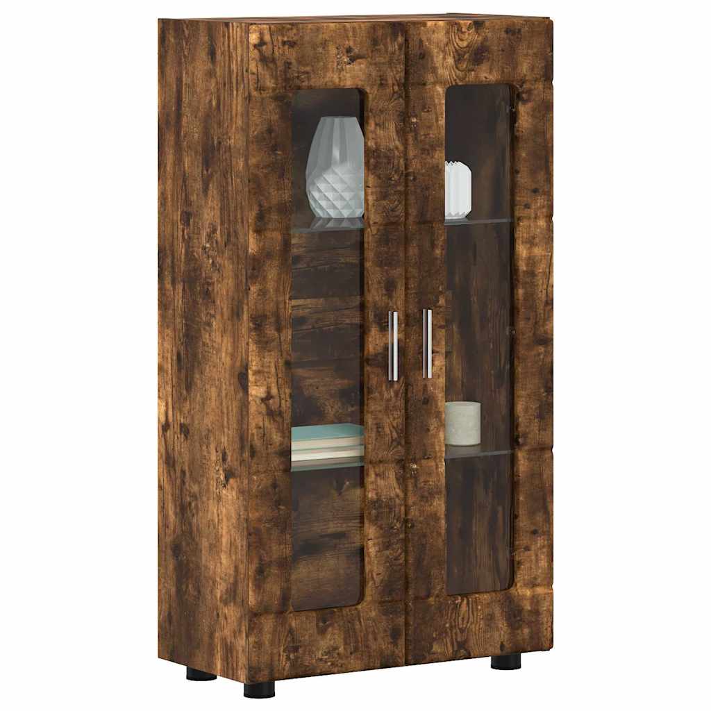 Credenza con lo scaffale FLORIN Rovere fumÃ© 55,5 x 29 x 103 cm