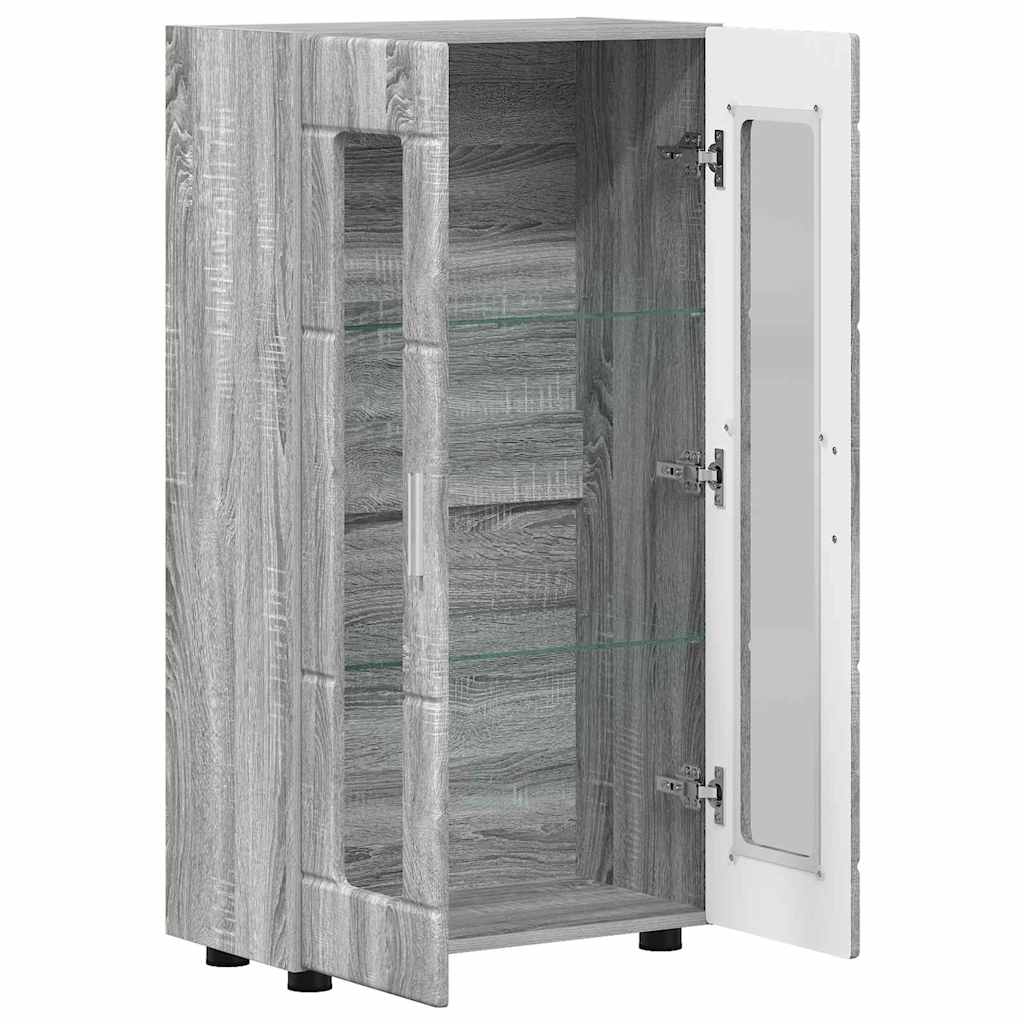 Credenza con porta FLORIN Grigio Sonoma 55,5 x 29 x 103 cm