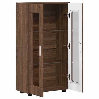 Credenza con porta FLORIN Rovere Marrone 55,5 x 29 x 103 cm