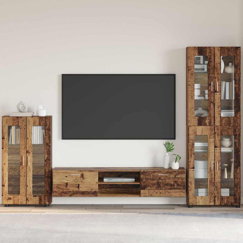 Credenza con porta FLORIN Legno vecchio 55,5 x 29 x 103 cm