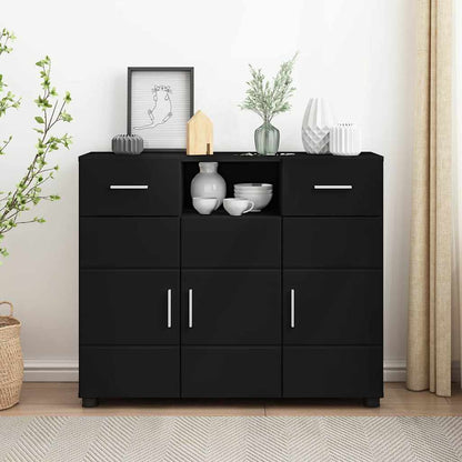 Armadio in Legno Nero 88,5 x 30,5 x 73 cm Legno multistrato