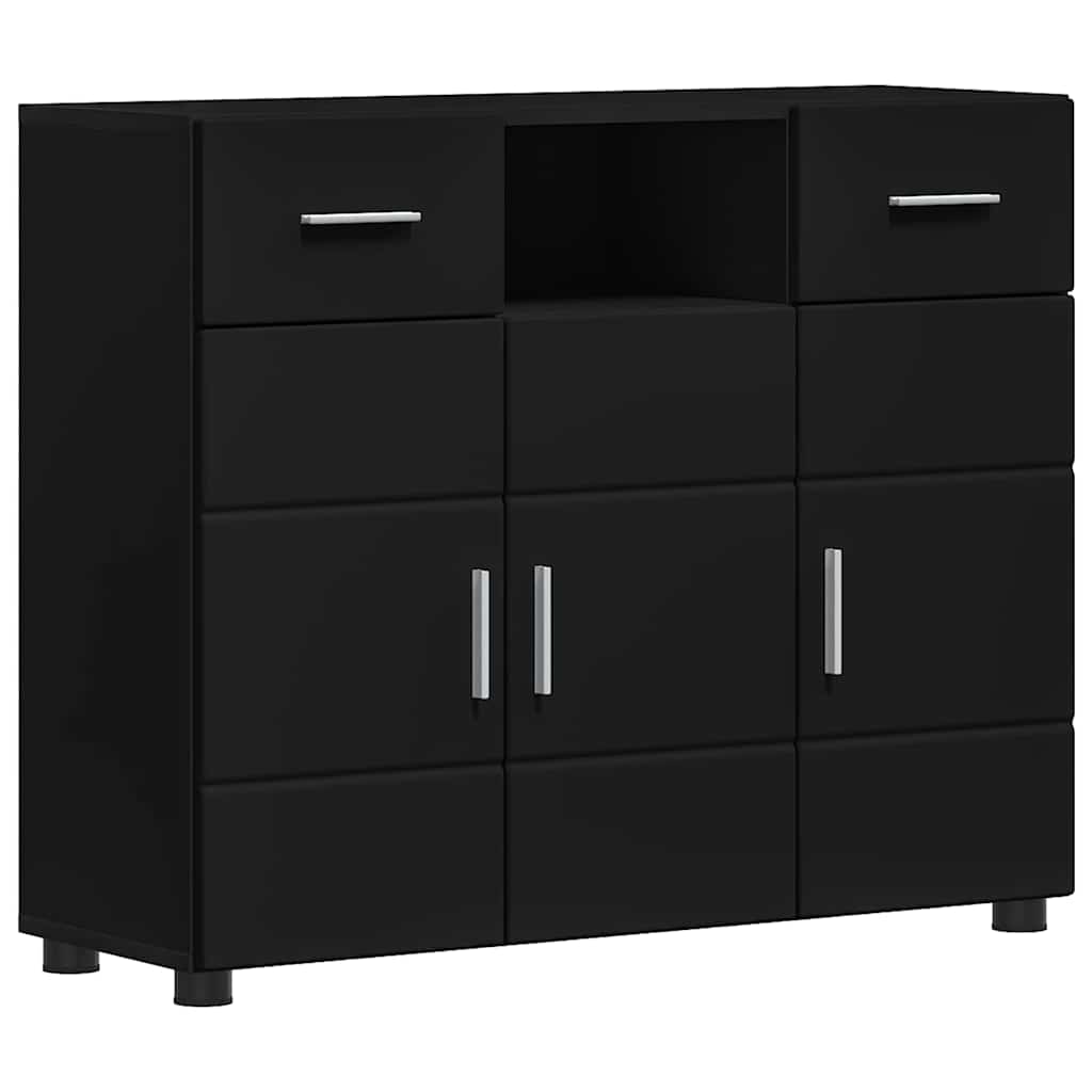 Armadio in Legno Nero 88,5 x 30,5 x 73 cm Legno multistrato