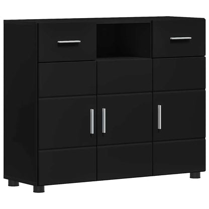 Armadio in Legno Nero 88,5 x 30,5 x 73 cm Legno multistrato