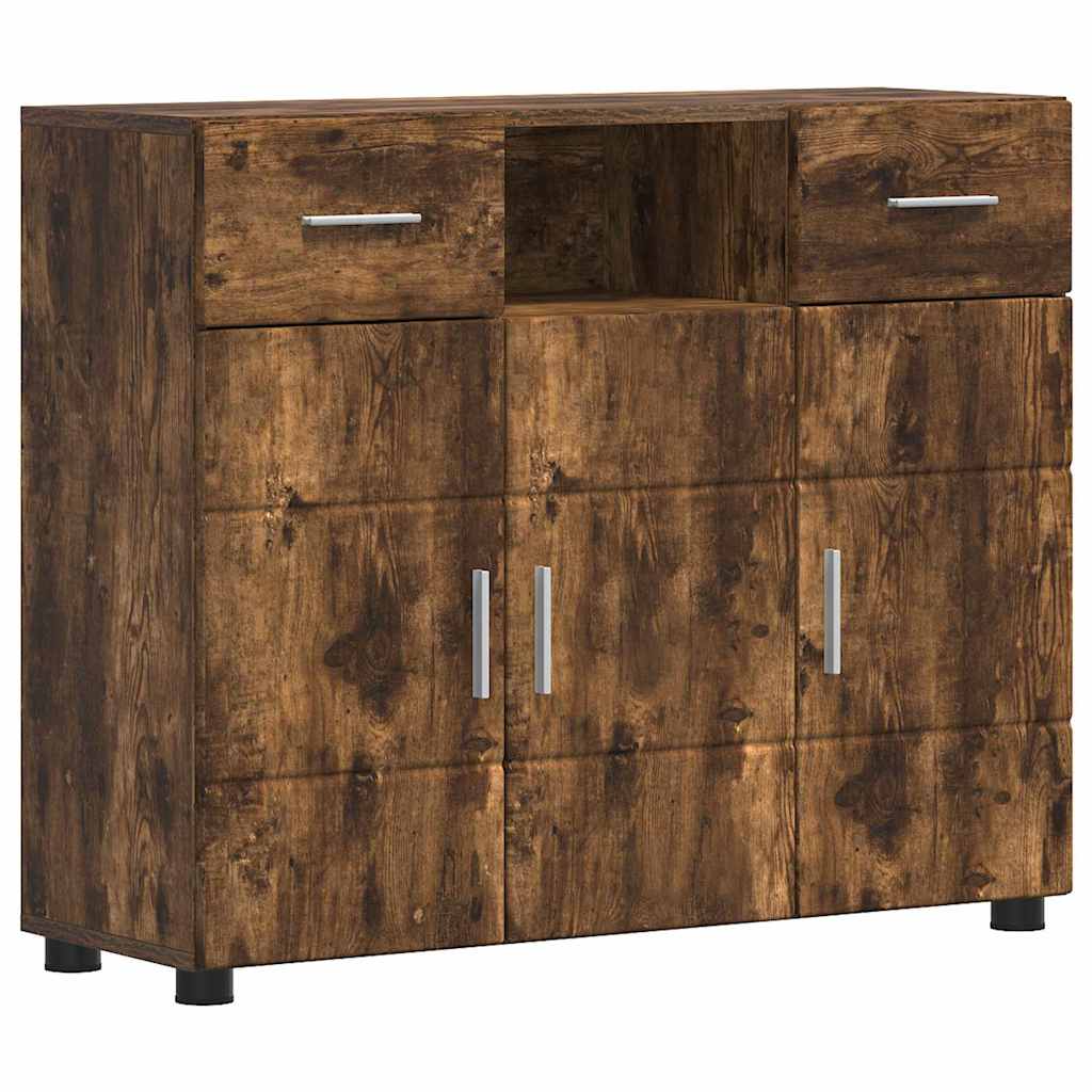 Armadio in Legno con cassetto Rovere fumé 88,5 x 30,5 x 73 cm