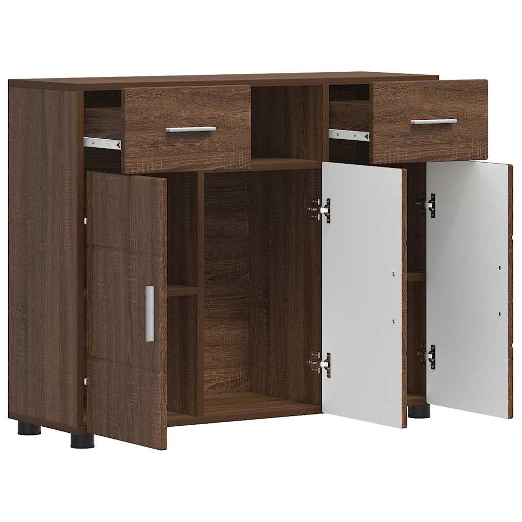 Armadio in Legno Rovere Marrone 88,5 x 30,5 x 73 cm