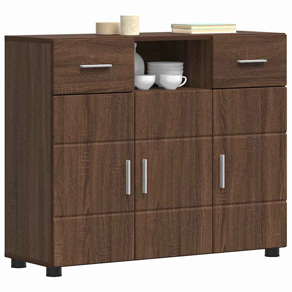 Armadio in Legno Rovere Marrone 88,5 x 30,5 x 73 cm