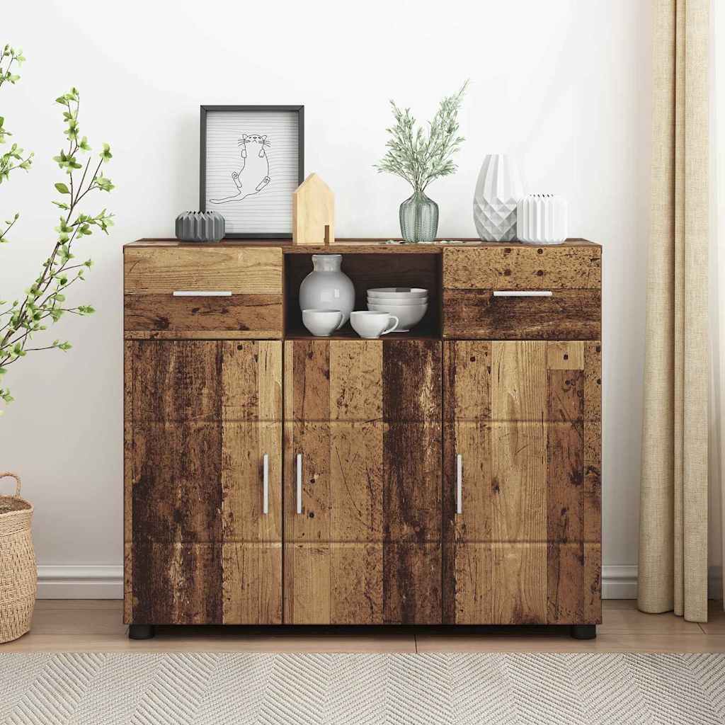 Armadio in Legno con cassetto Legno vecchio 88,5 x 30,5 x 73 cm