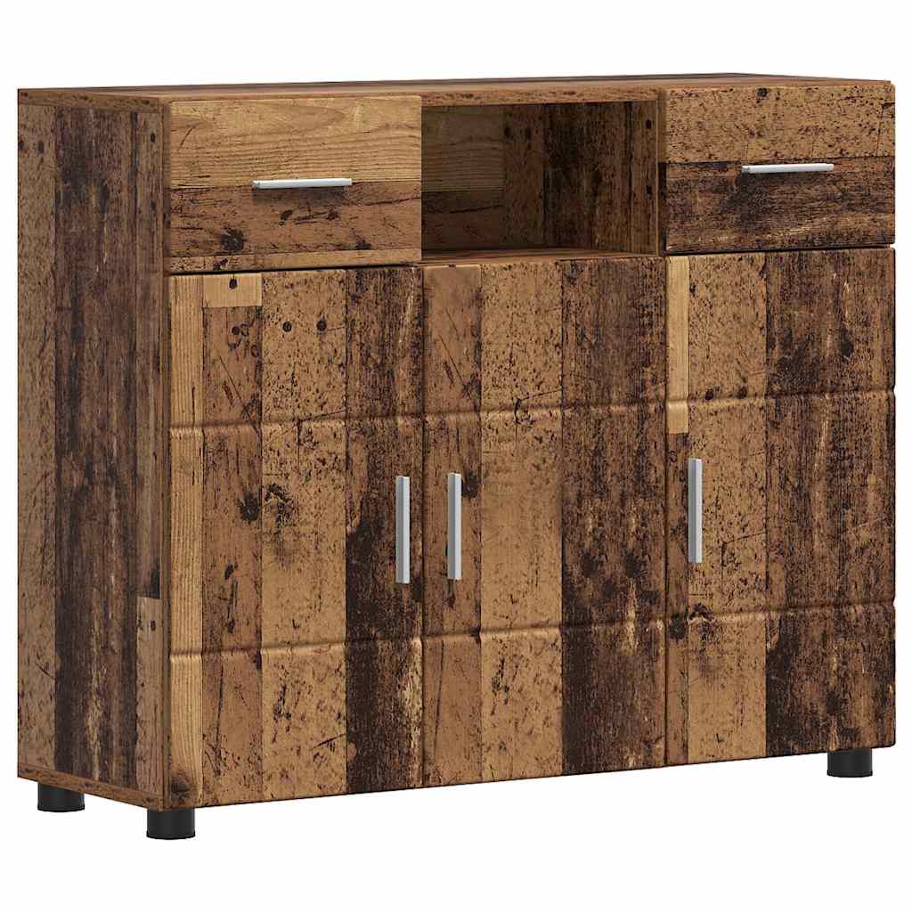 Armadio in Legno con cassetto Legno vecchio 88,5 x 30,5 x 73 cm