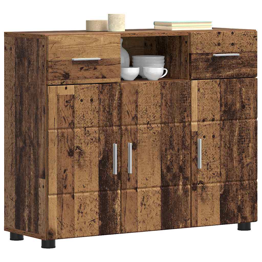 Armadio in Legno con cassetto Legno vecchio 88,5 x 30,5 x 73 cm