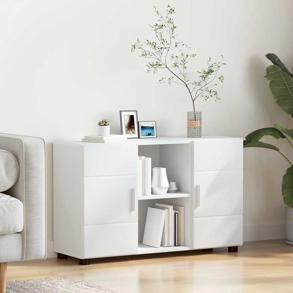 Credenza FLORIN Bianco 88,5 x 30,5 x 55,5 cm Legno multistrato