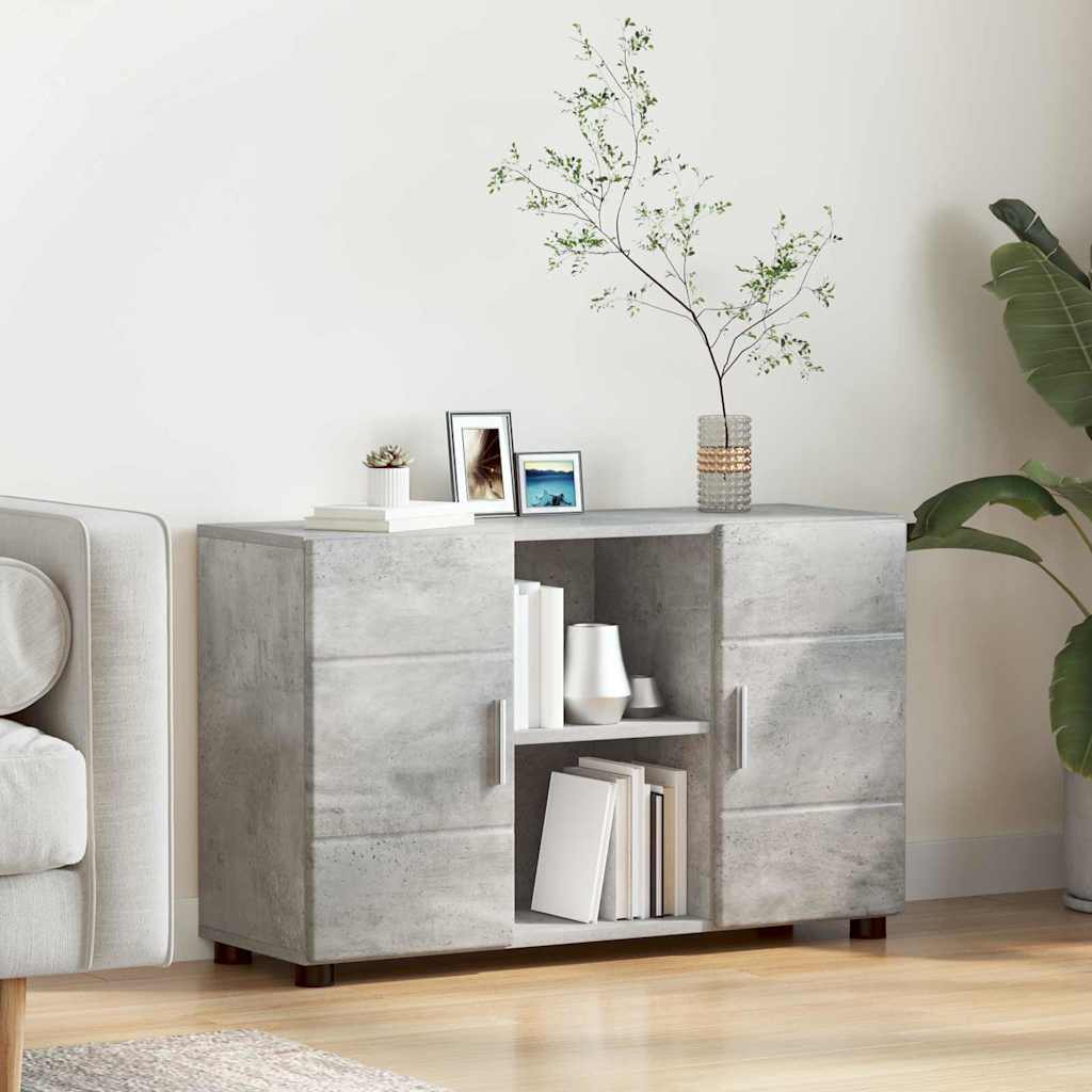 Credenza con porta FLORIN Grigio cemento 88,5 x 30,5 x 55,5 cm