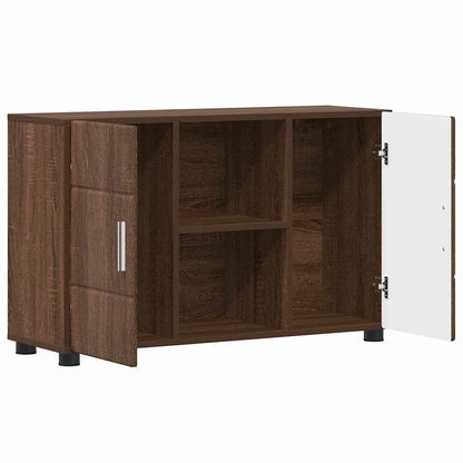 Credenza con porta FLORIN Rovere Marrone 88,5 x 30,5 x 55,5 cm