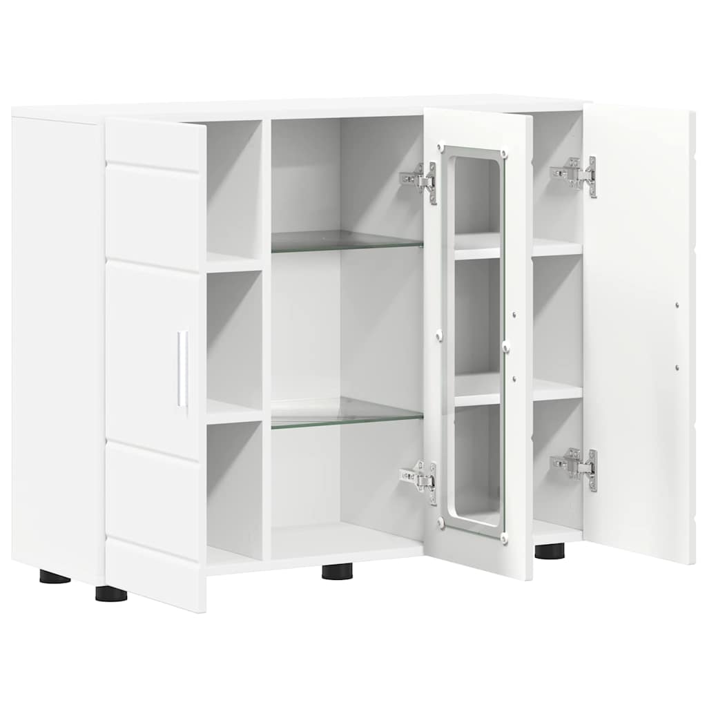 Armadio in Legno Bianco 88,5 x 30,5 x 73 cm Legno multistrato