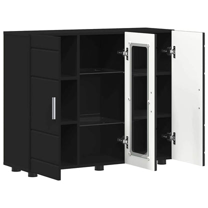 Armadio in Legno Nero 88,5 x 30,5 x 73 cm Legno multistrato