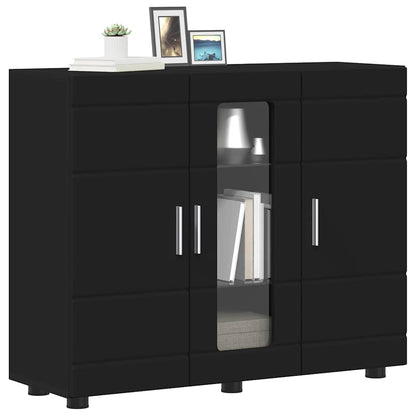 Armadio in Legno Nero 88,5 x 30,5 x 73 cm Legno multistrato