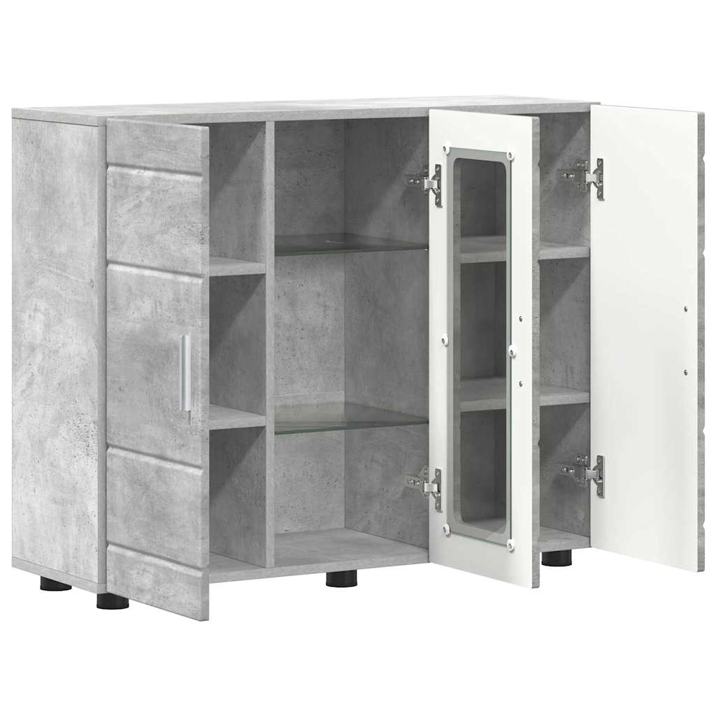 Armadio in Legno Grigio cemento 88,5 x 30,5 x 73 cm