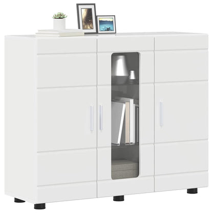 Armadio in Legno Bianco Lucido 88,5 x 30,5 x 73 cm