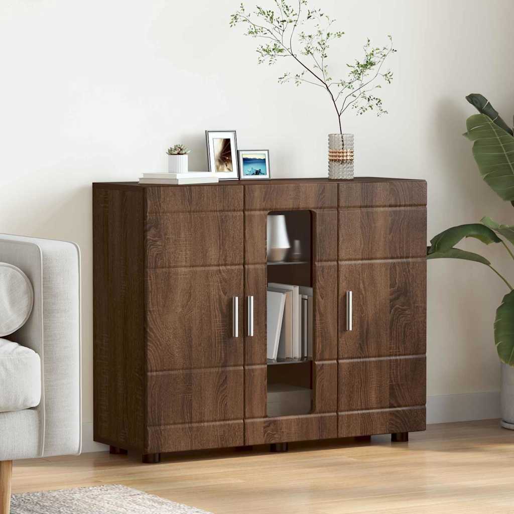 Armadio in Legno Rovere Marrone 88,5 x 30,5 x 73 cm