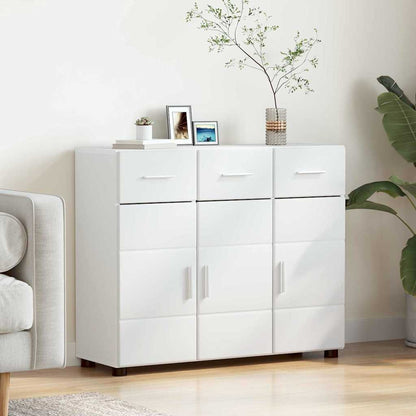Credenza FLORIN Bianco 88,5 x 30,5 x 73 cm Legno multistrato