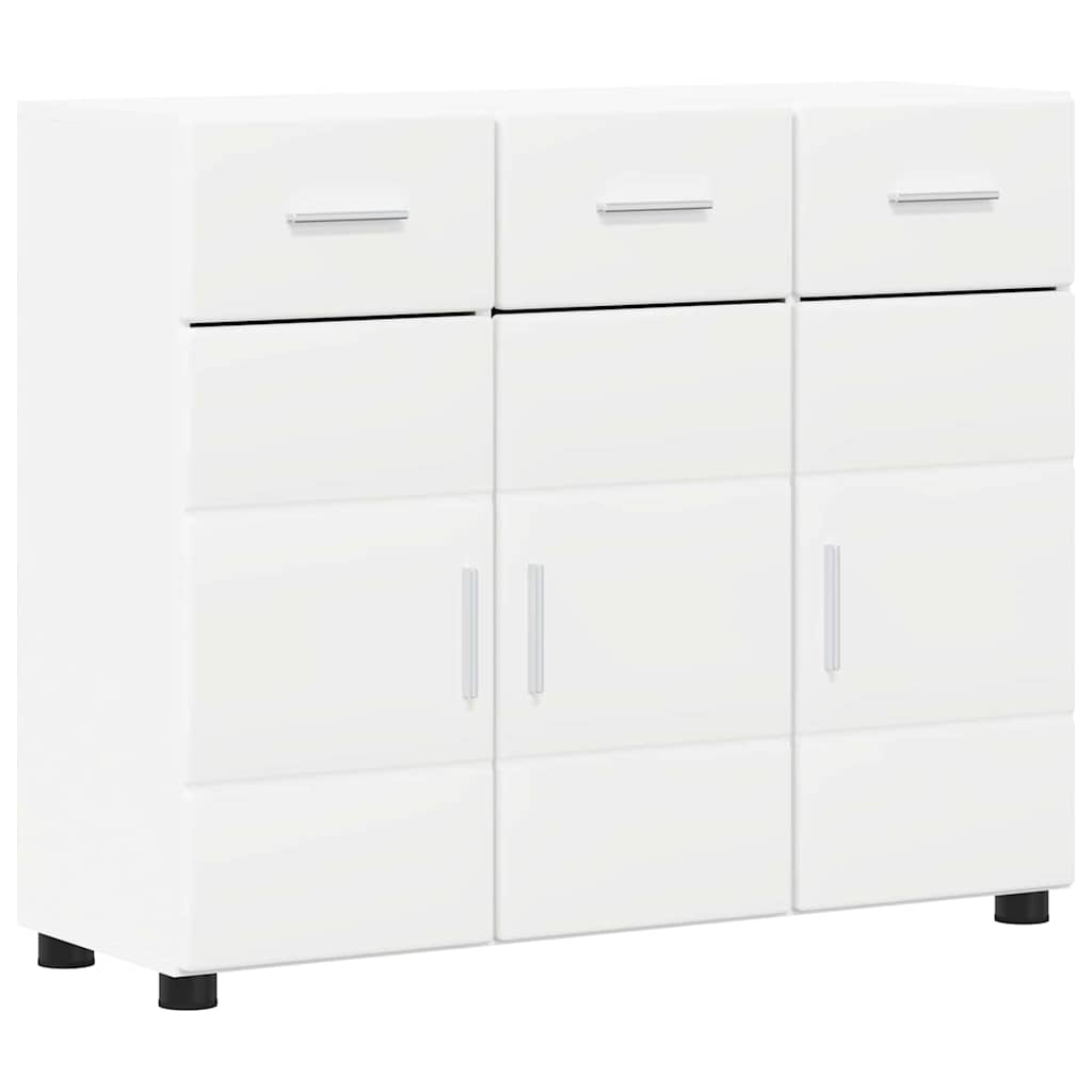 Credenza FLORIN Bianco 88,5 x 30,5 x 73 cm Legno multistrato