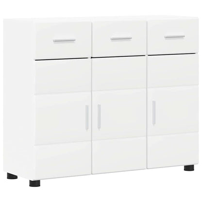 Credenza FLORIN Bianco 88,5 x 30,5 x 73 cm Legno multistrato