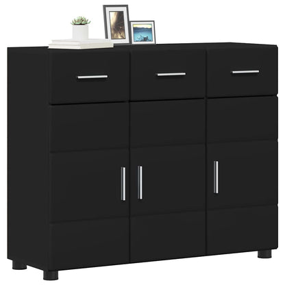 Credenza FLORIN Nero 88,5 x 30,5 x 73 cm Legno multistrato