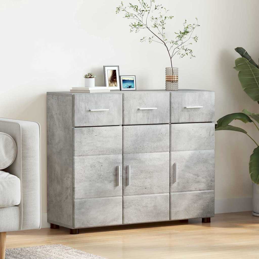 Credenza con porta FLORIN Grigio cemento 88,5 x 30,5 x 73 cm