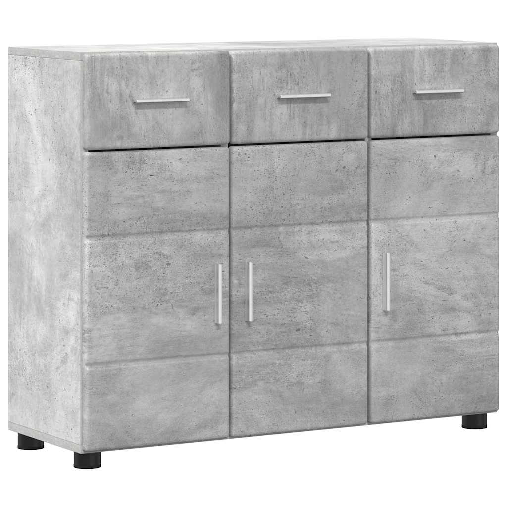 Credenza con porta FLORIN Grigio cemento 88,5 x 30,5 x 73 cm