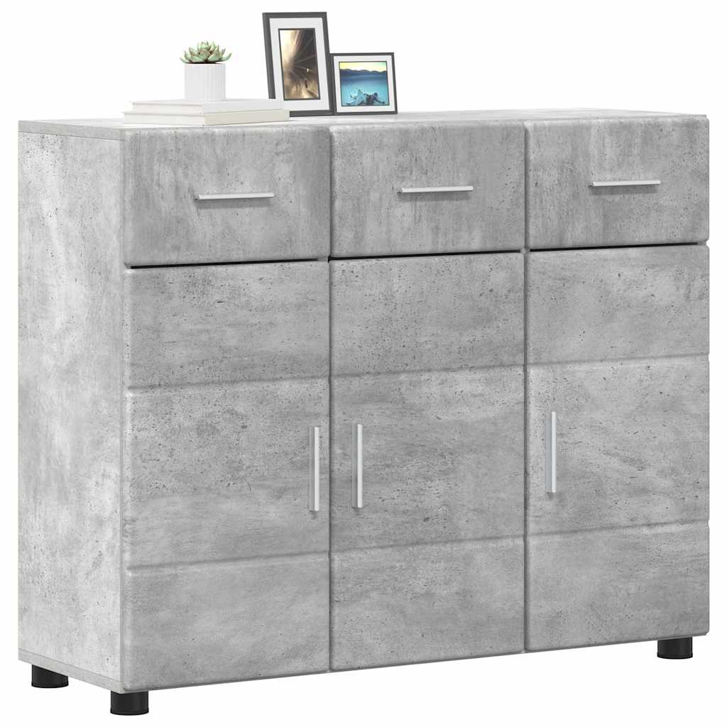 Credenza con porta FLORIN Grigio cemento 88,5 x 30,5 x 73 cm