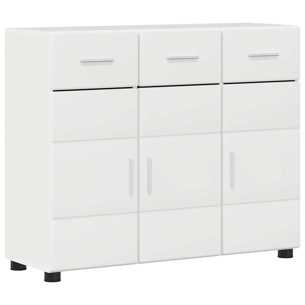 Credenza con porta FLORIN Bianco Lucido 88,5 x 30,5 x 73 cm