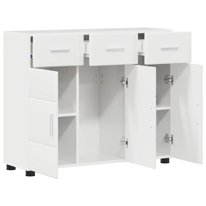Credenza con porta FLORIN Bianco Lucido 88,5 x 30,5 x 73 cm