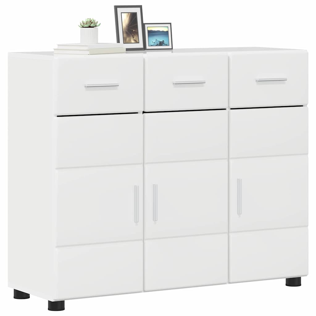 Credenza con porta FLORIN Bianco Lucido 88,5 x 30,5 x 73 cm