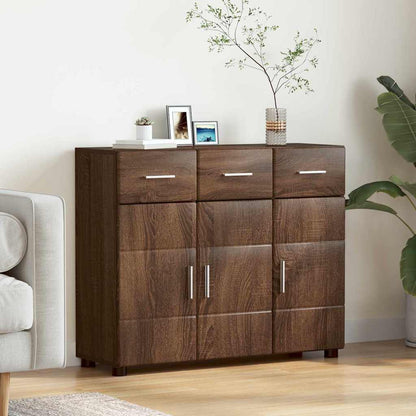 Credenza con porta FLORIN Rovere Marrone 88,5 x 30,5 x 73 cm