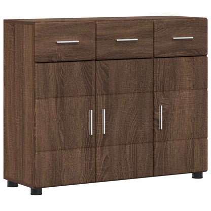 Credenza con porta FLORIN Rovere Marrone 88,5 x 30,5 x 73 cm