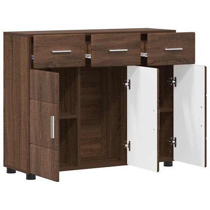 Credenza con porta FLORIN Rovere Marrone 88,5 x 30,5 x 73 cm